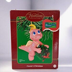 Cassie’s Christmas Dragon Tales Carlton Cards Ornament. 2002 CXOR-057G Vintage